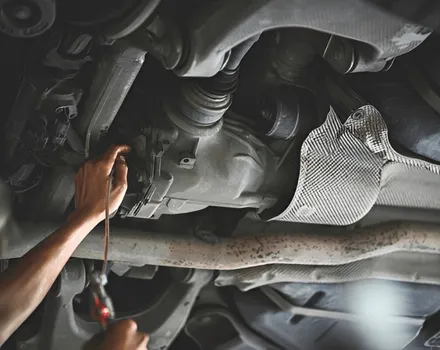 Oil filter replacement service at Focus Auto Dubai